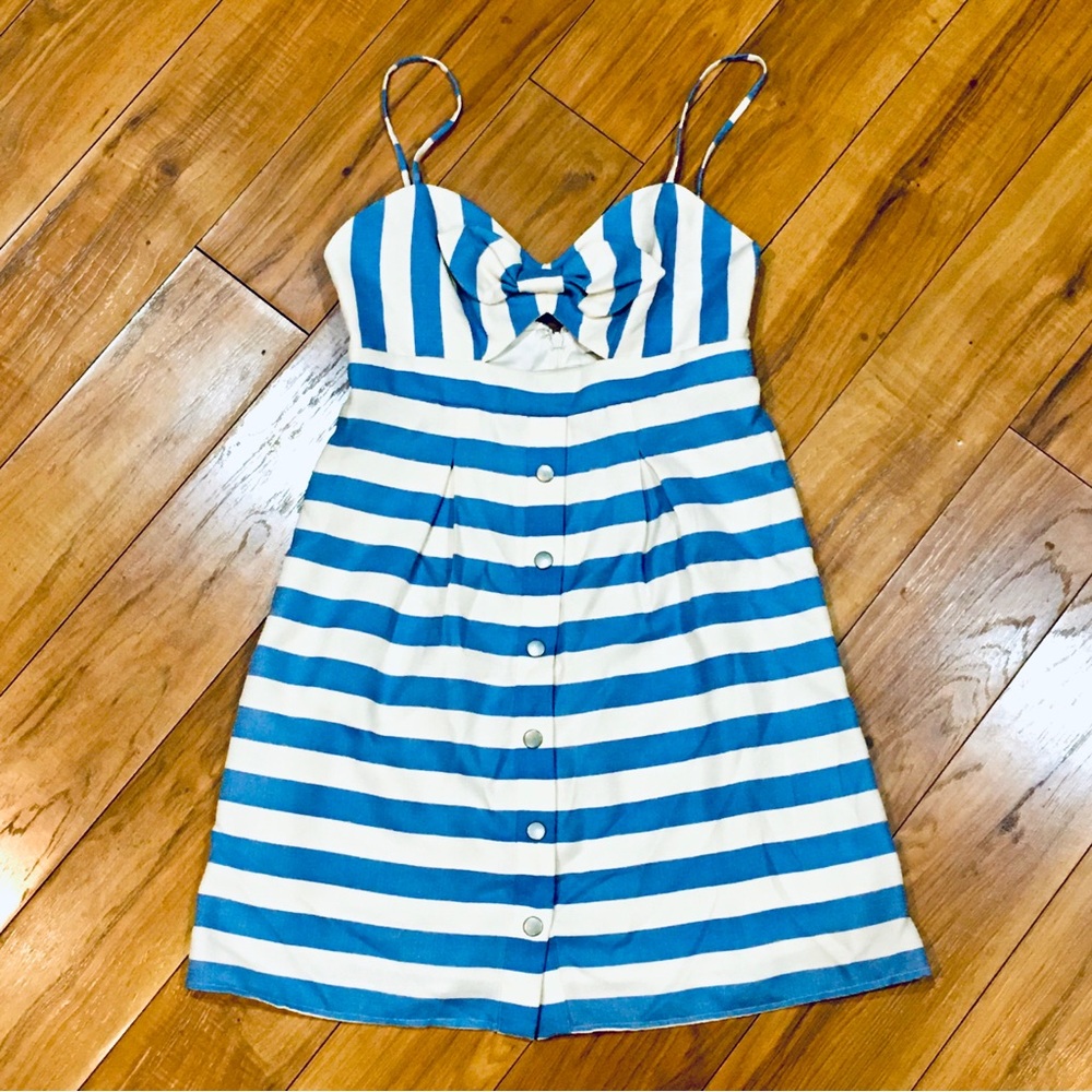Lovers Friends blue white striped mini short dress beach coastal summer …